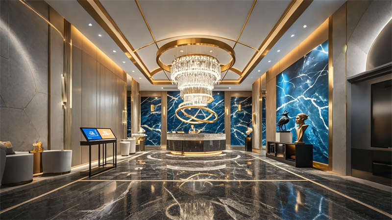 合肥2600平現(xiàn)代輕奢風格商務酒店設計效果圖欣賞
